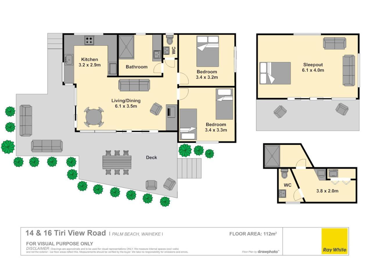 Palm Views - Stay Waiheke ปาล์มบีช ภายนอก รูปภาพ